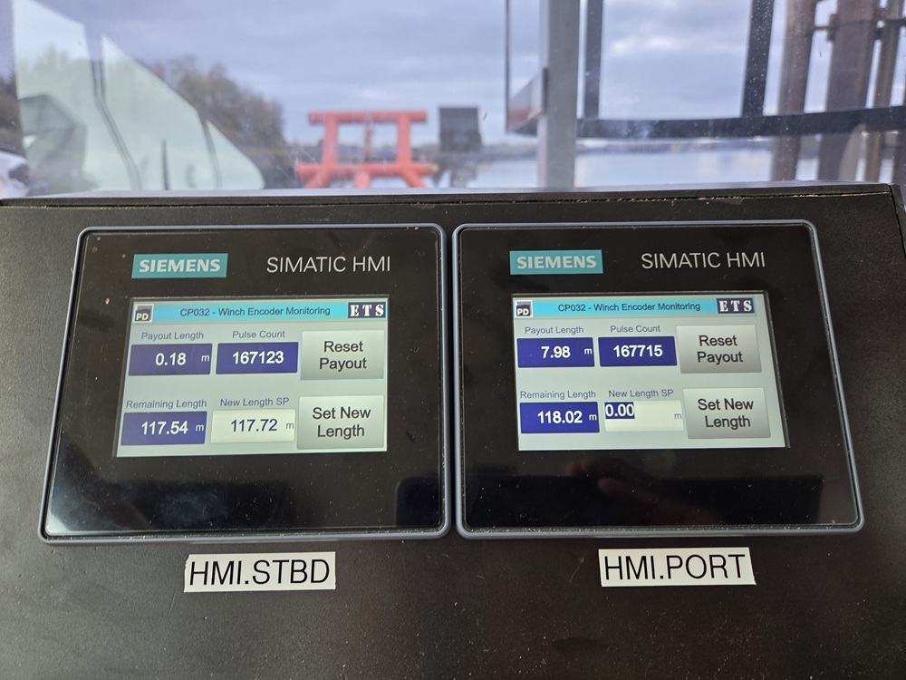 Marine Winch Automation & Encoder Monitoring Systems